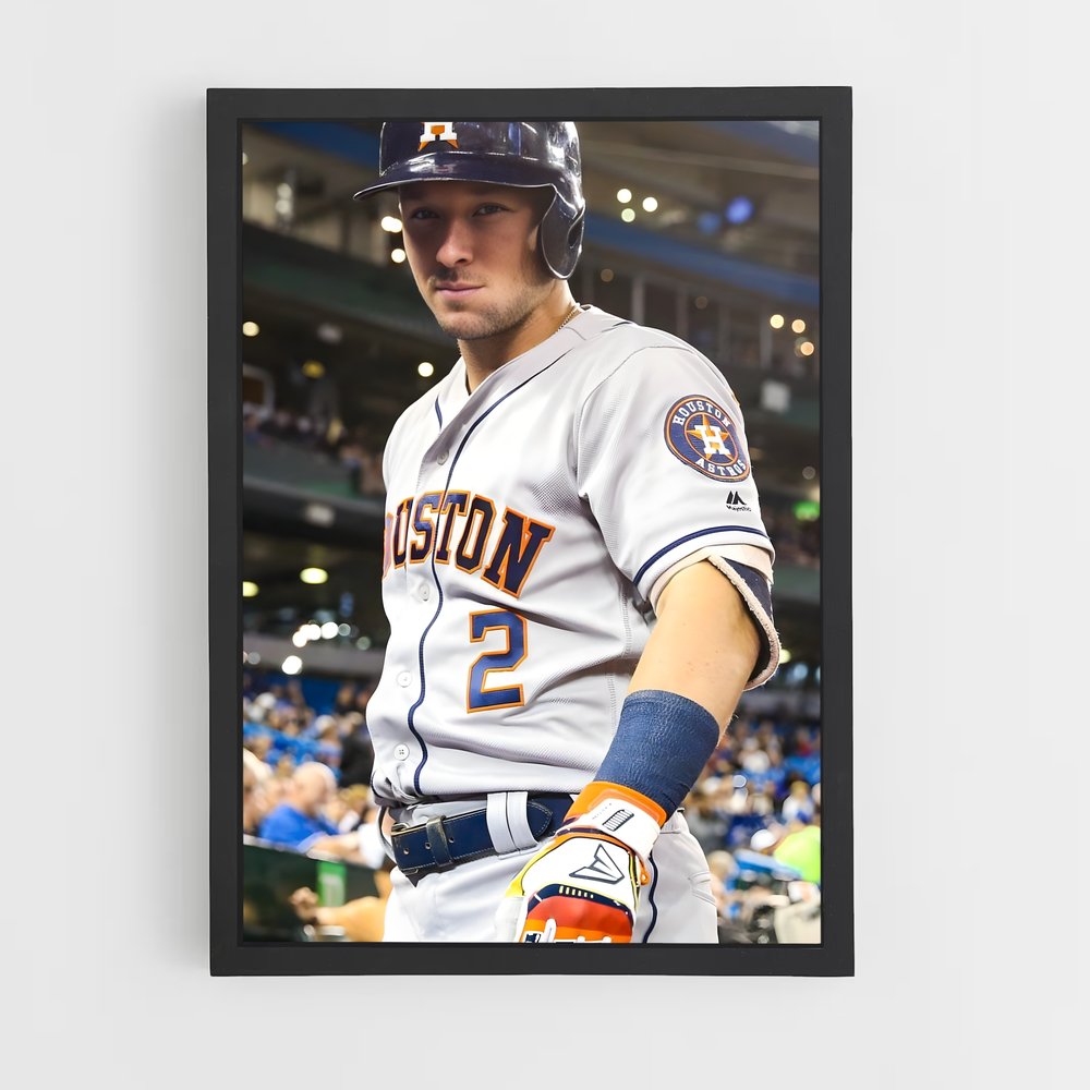 Poster Alex de bregman – affiche Baseball (vue 2)